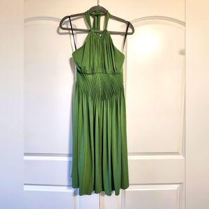 Suzi Chin Green keyhole backless dress